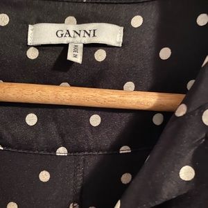GANNI polka dot dress size 34